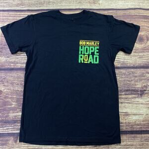 Men's Graphic T-Shirt Bob Marley Hope Road Size Medium